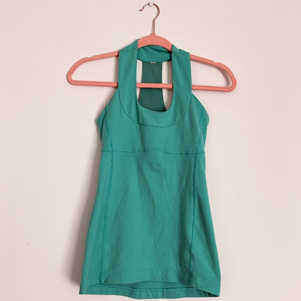 🧡| Lululemon Teal Scoop Neck Active Tank Top